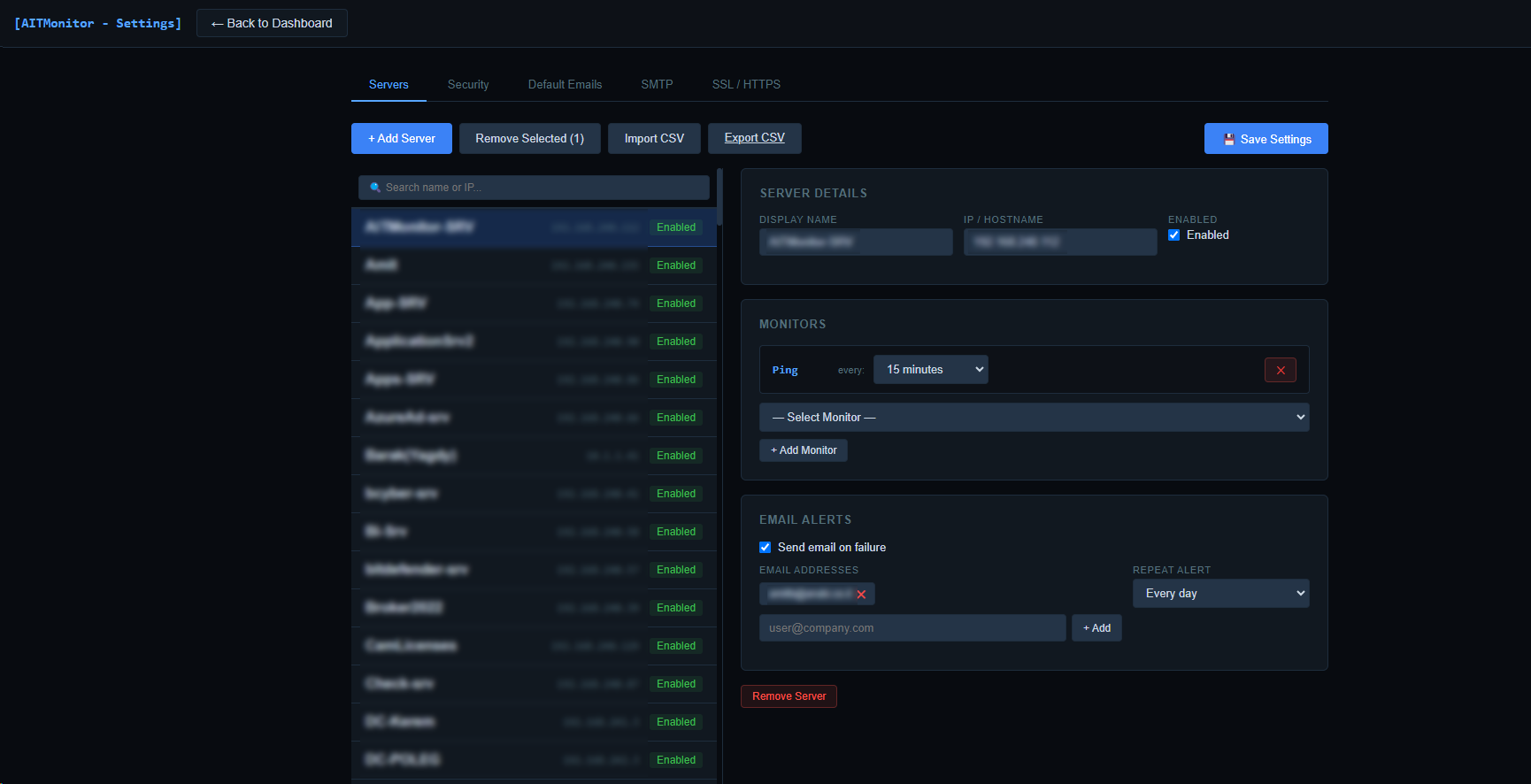 Add Servers