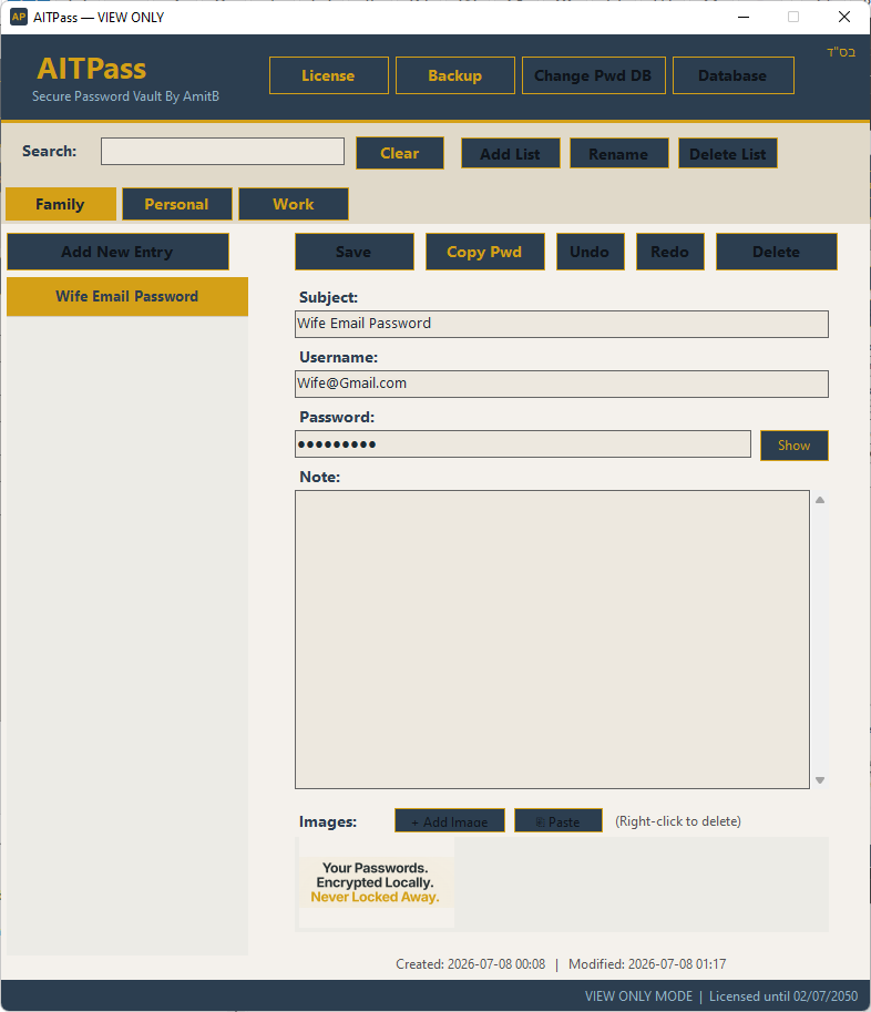 Concurrent Access View Only