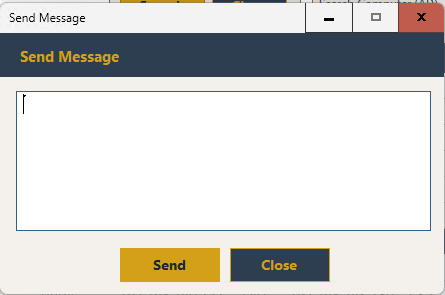 Send Message dialog